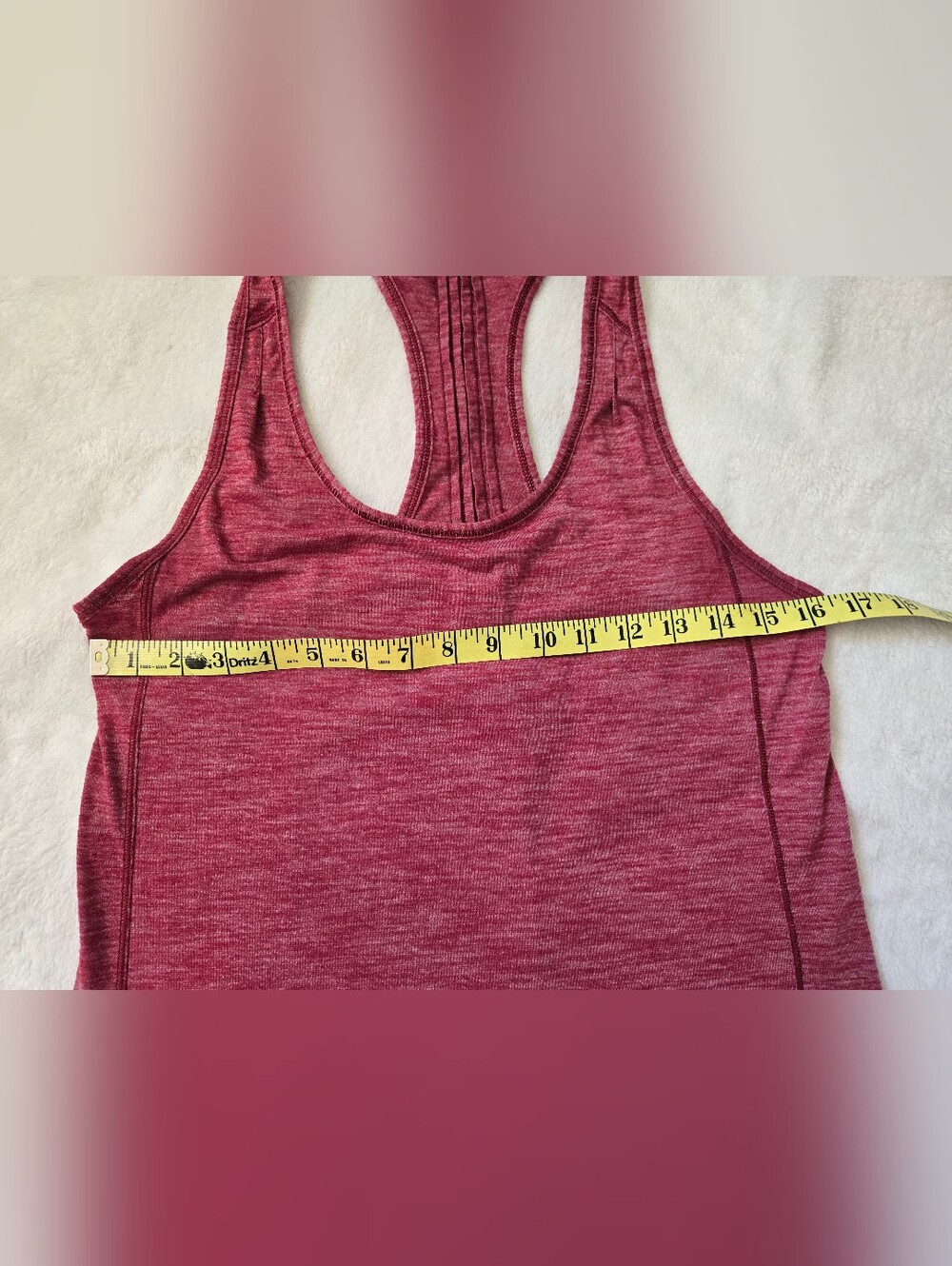 lululemon athletica Heathered Raspberry Racerback Tank - Picture 5 of 6